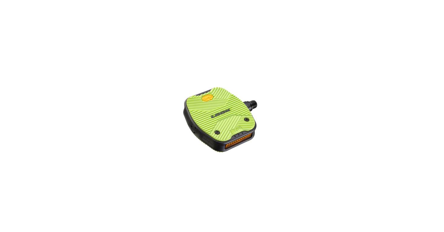 Pedale vtt/trekking/city look geo city grip vibram lime 530gr (pr