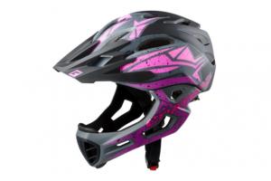 Helma CRATONI C-Maniac Pro black-pink-purple matt - M/L (56-59cm)